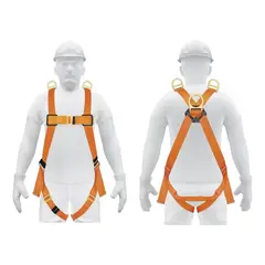 TRUPER - Arnés de cuerpo completo con 3 anillos, ANSI