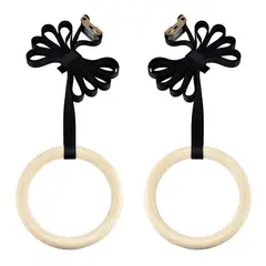 SPORT FITNESS - Anilla de madera aros olímpicos gimnasia crossfit calistenia