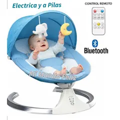 BABY - Mecedora para Bebe Swing Musical Electrica y Pilas BLue