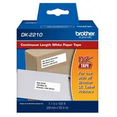 BROTHER - Rollo De Etiquetas DK2210 (29 mm x 30 metros)