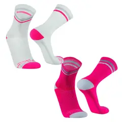 SILVERA NANOTECH - 2 pack Medias mujer hombre deportiva running ciclismo tenis basket gym