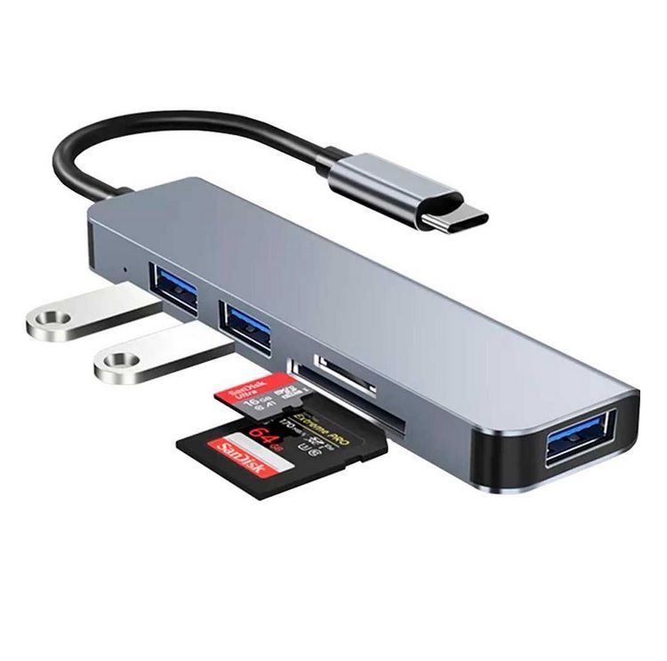 Hub Tipo C Multidispositivo - Macbook Windows 5 En 1 -