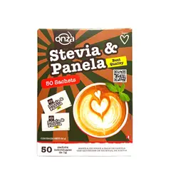 ONZA - Stevia con Panela caja 50 sobres