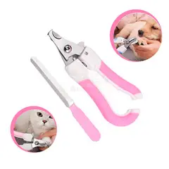 GENERICO - Cortauñas para Mascotas con Lima - Rosa