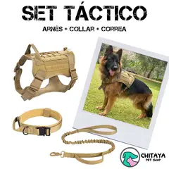 CHITAYA PET SHOP - Set Táctico - Khaki - Extra Large