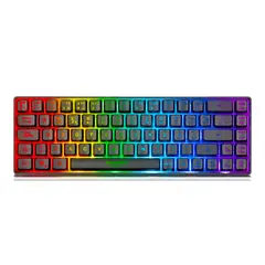 MICRONICS - Teclado Gamer Infinity Rainbow Teclas Flotantes