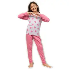 SOÑALIERE - Pijama de Niña Manga Larga Algodón Pima