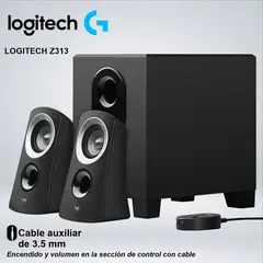 LOGITECH - PARLANTES SUBWOOFER Z313 AUDIO VARIADO INSTALACION SENCILLA