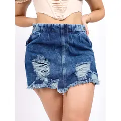 BENCUS JEANS - Mini Falda Short Algodón Mujer