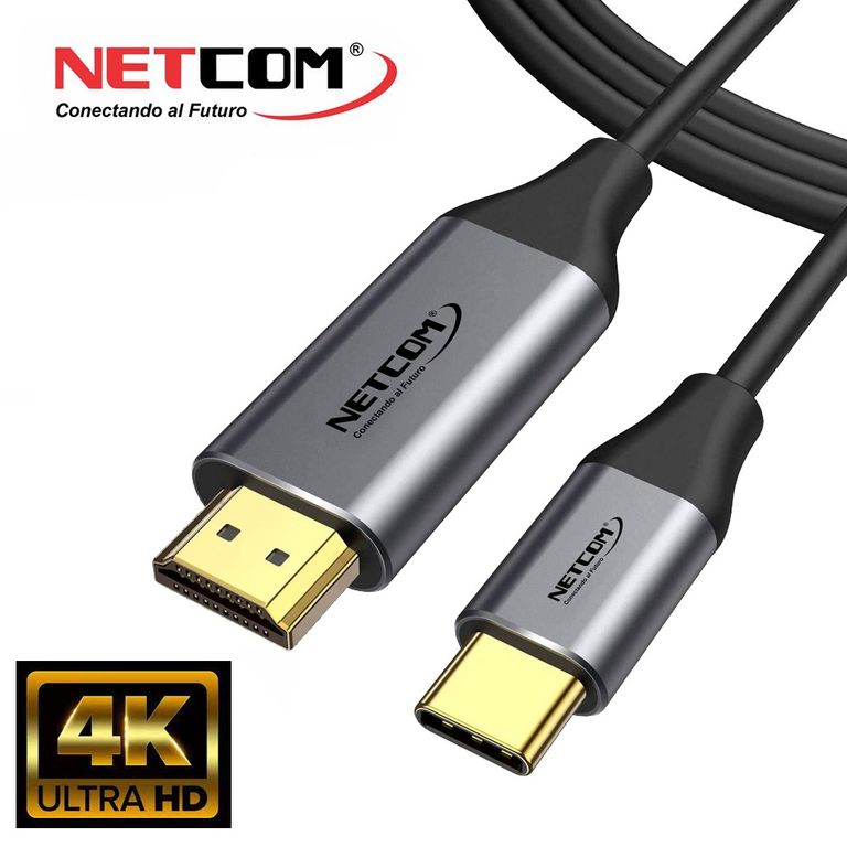 Cable Tipo C a HDMI 2.0 1.8 metros 4K Ultra HD 60Hz 2160p
