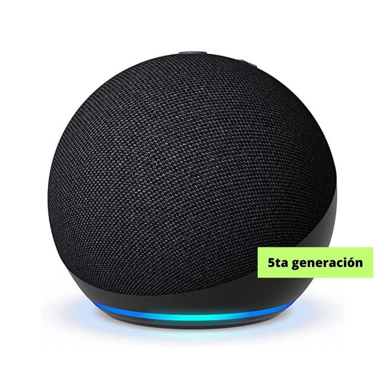 PARLANTE INTELIGENTE ALEXA ECHO DOT 5TA GEN NEGRO