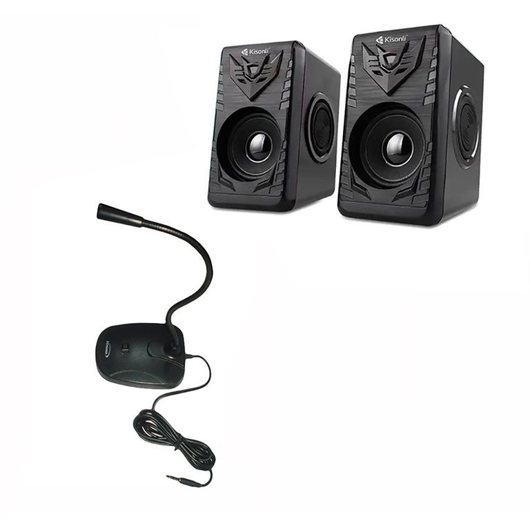 Combo microfono parlantes - para tu pc o laptop