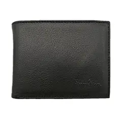 PERRY JHAN - Billetera Clásica para hombre en cuero genuino Negro 4025 -