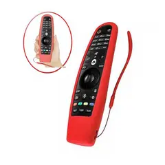 GENERICO - Funda De Silicona Para Control Magic LG Rojo