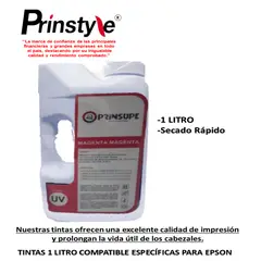 GENERICO - TINTA DE 1 LITRO EPSON PRINSUPE COMPATIBLE- ULTRA UV MAGENTA