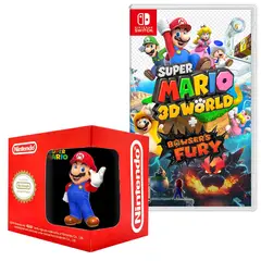 NINTENDO - Super mario 3d world bowsers fury nintendo switch +taza