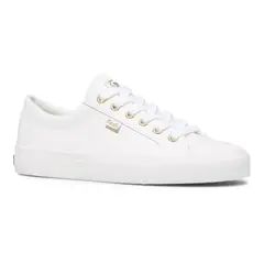 KEDS - Zapatilla Jump Kick Leather White Gold