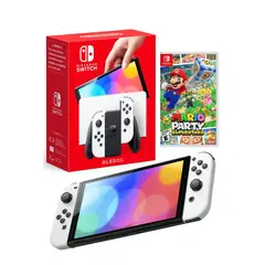 NINTENDO - Consola Switch Oled Blanca Mario Party Superstars