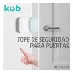 KUB - Tope seguro de puertas x 4 unid para bebe seguridad