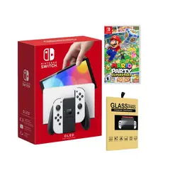 NINTENDO - Consola Switch Oled Blanca Mario Party Superstars Mica