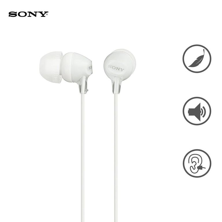 Audífonos MDR-EX15AP Extra Bass Blanco