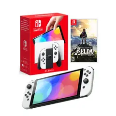 NINTENDO - Consola Switch Oled Blanco Zelda Breath of the Wild