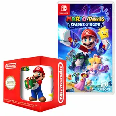 NINTENDO - Mario Rabbids Sparks of Hope + Taza