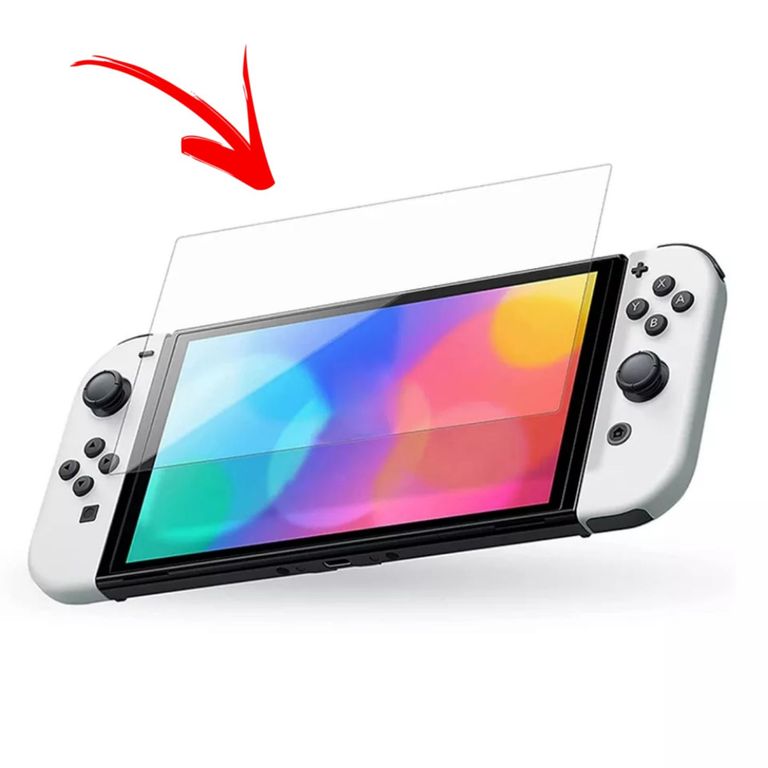 Mica Protector De Pantalla Vidrio Templado Para NINTENDO SWITCH OLED
