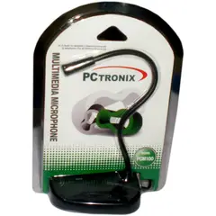 pctronix - Micrófono de pedestal PLUG para PC LAPTOP -