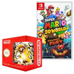 NINTENDO - Super mario 3d world bowsers fury nintendo switch +taza
