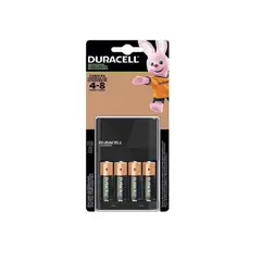 DURACELL - Cargador de pilas recargables AA - AAA. Incluye 04 pilas AA.