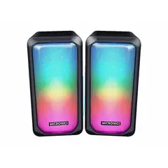 MICRONICS - Parlantes GAMER Estéreo Multimedia 2.0 - LUXOR