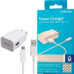 SAMSUNG - Cargador 1 5A Serie J Micro USB V8 Blanco