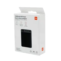 XIAOMI - 10000mah Mi Power Bank 3 Ultra Compact Cargador Portatil Negro