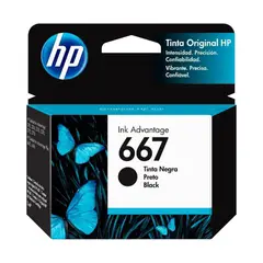 HP - Tinta 667 Negro Original