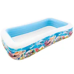 INTEX - PISCINA INFLABLE INFANTIL TROPICAL RECTANGULAR