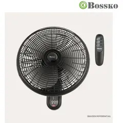 BOSSKO - Ventilador de Pared 16" con Control Remoto y 3 Aspas - BK-8210PD