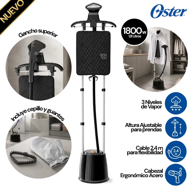 Vaporizador de prendas Oster® con tabla de soporte GCSTGS7050