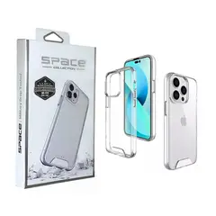 SPACE - Case AntiCaida para iPhone 14 Pro Max Transparente