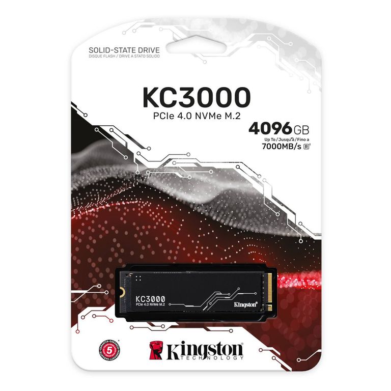 SSD KC3000 4096GB NVMe PCIe 4.0 M.2 2280