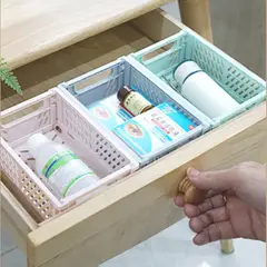 AURELA - Set de 2 Canastas de Almacenamiento Amarillo