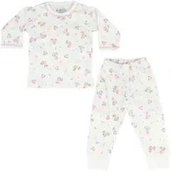 GENERICO - Pijama Bebe Niña - Algodon - Osita Castillo