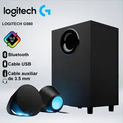 LOGITECH - PARLANTES G560 RGB LIGHTSYNC MULTIPLATAFORMA SONIDO ENVOLVENTE