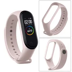 GENERICO - Correa de Silicona para Xiaomi Mi Band 5 Nude