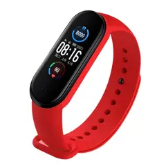 GENERICO - Correa de Silicona para Xiaomi Mi Band 6 - Rojo