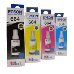 EPSON - KIT de TINTA T664 ORIGINALES serie L - L395 L380 L575 L555