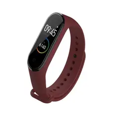GENERICO - Correa Silicona Xiaomi Mi Band 3/ Mi Band 4 Guinda