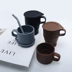 AURELA - Taza Plegable de Silicona de 300 ml