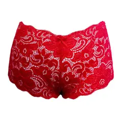 FIDEM LENCER?A - Trusa Boxer de encaje rojo - Lucia