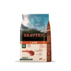 BRAVERY - Alimento para Perros Raza Grande Adulto Cordero 4Kg